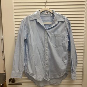 Aritzia TNA Light Blue Button Down Shirt
